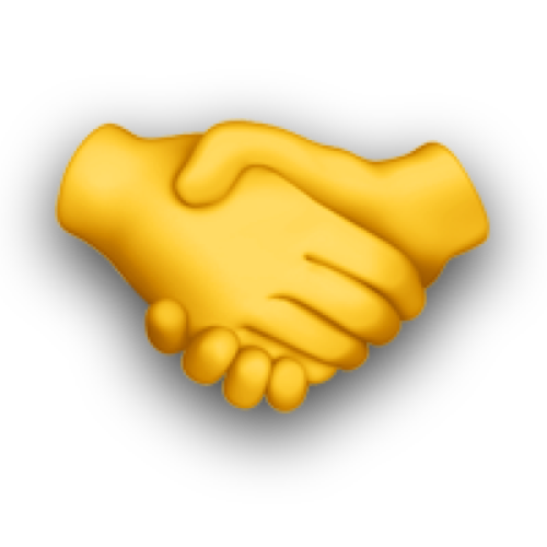Emoji handshake.
