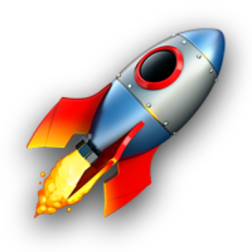 Rocket emoji.