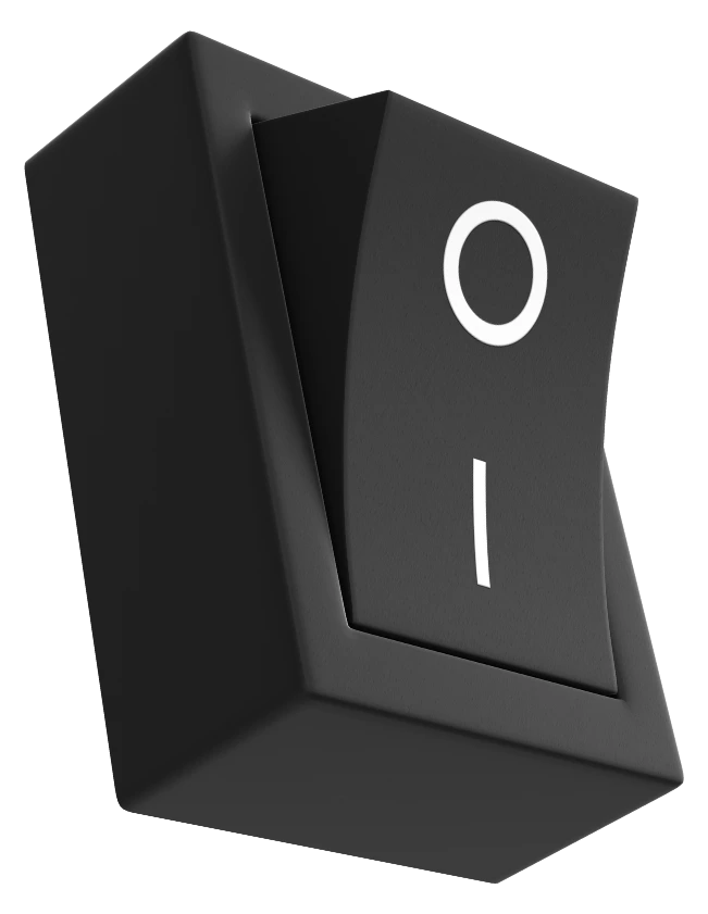 3D graphic of a switch.