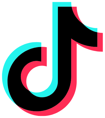 TikTok logo in colour.